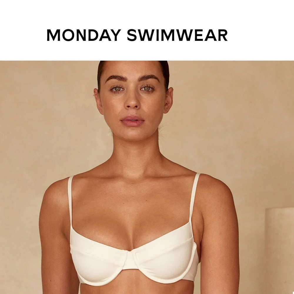 Monday Swimwear Ivory Maui Bikini Top
